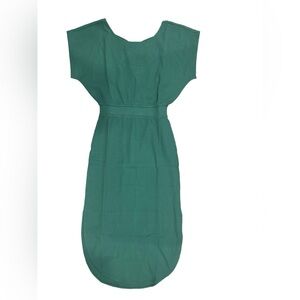 Anthropologie Moss Green Ribbed Dolmam Dress